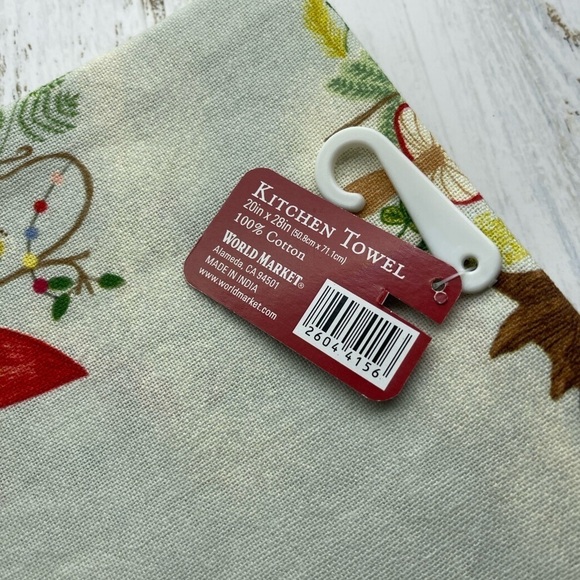 World Market Woodland Gnome Kitchen Towel, One, NWT - Picture 5 of 6